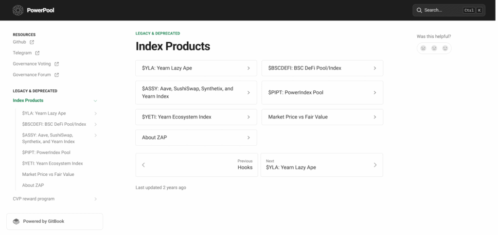 PowerPool Dynamic Set Index (PDSI)