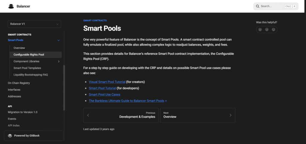 Balancer Smart Pools