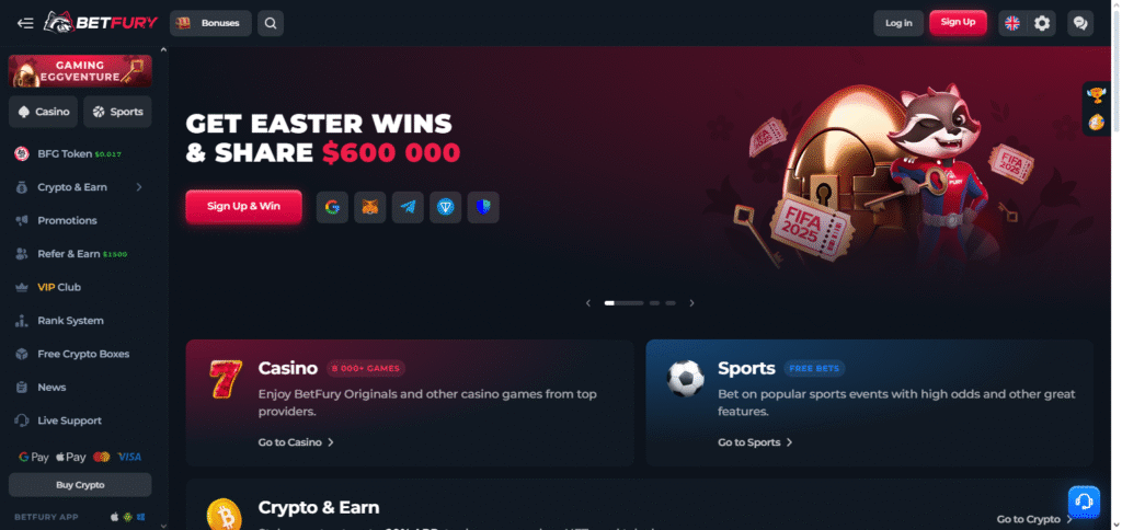 BetFury Defi Sports Betting Platforms