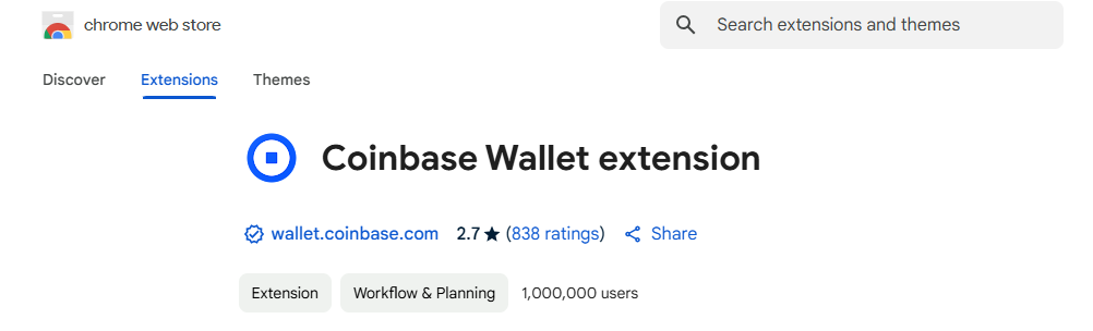 Coinbase Wallet Extension