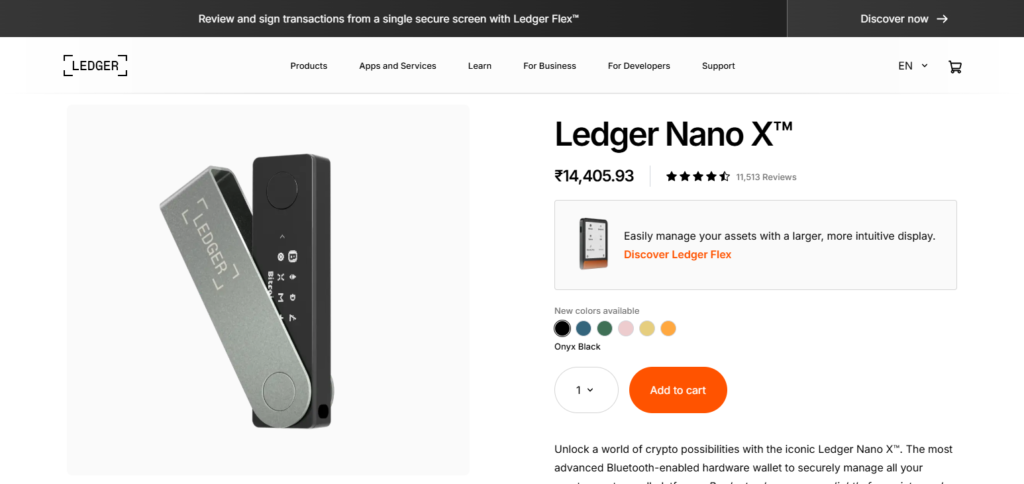 Ledger Nano X Crypto Wallets With Staking Support