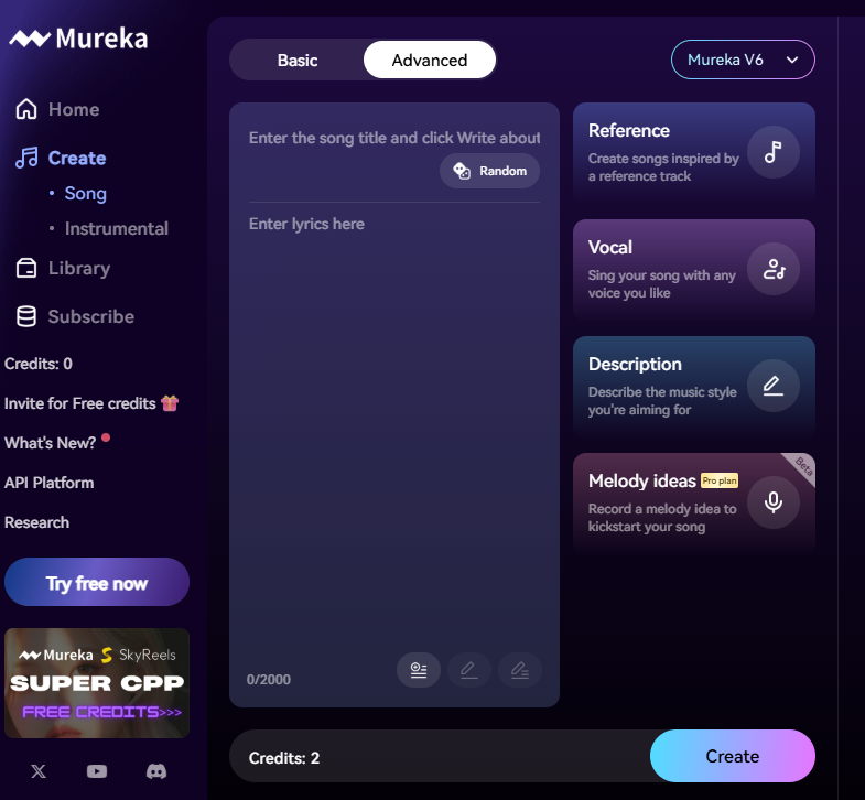 Mureka Ai-generated Music Tools