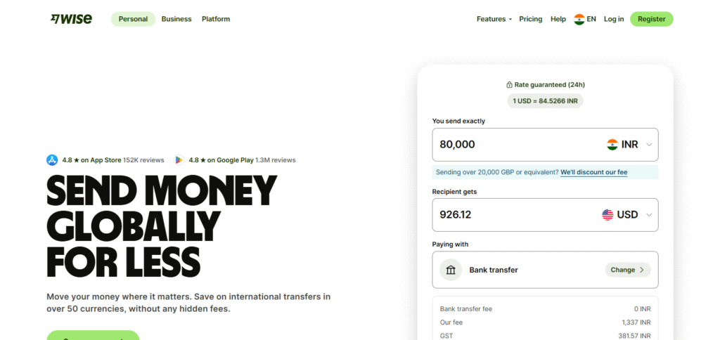 Wise Money Exchange Platform