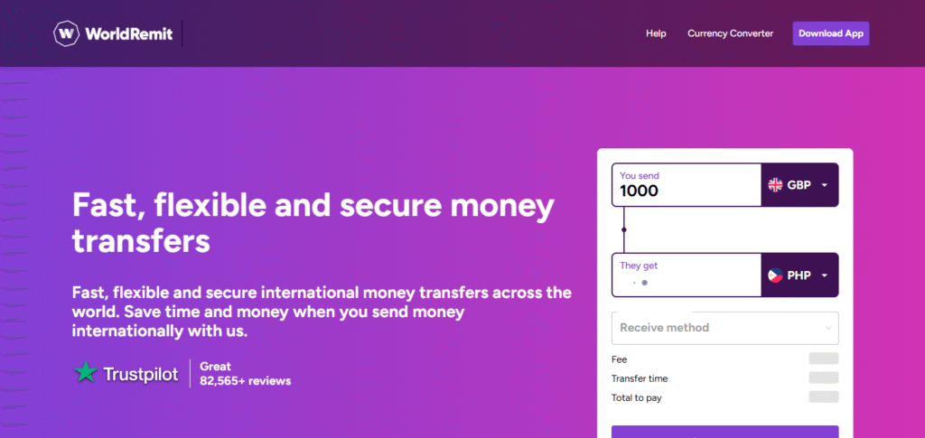 WorldRemit Money Exchange Platform