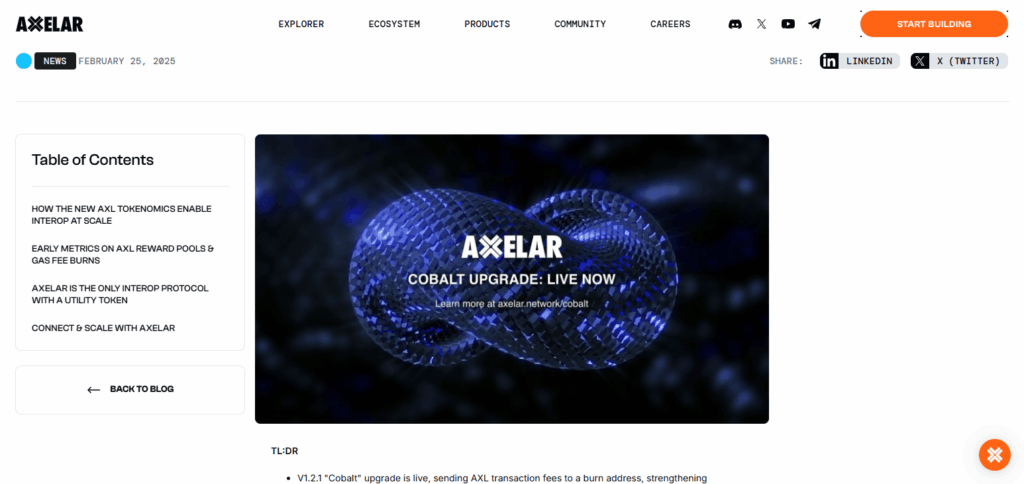 Axelar Network Bridging Aggregator For Cosmos Tokens 