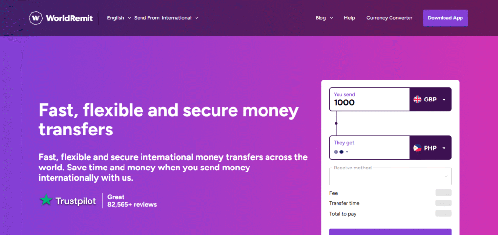 WorldRemit Money Exchange Websites