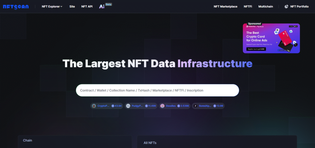 NFTScan NFT Aggregator On Ethereum