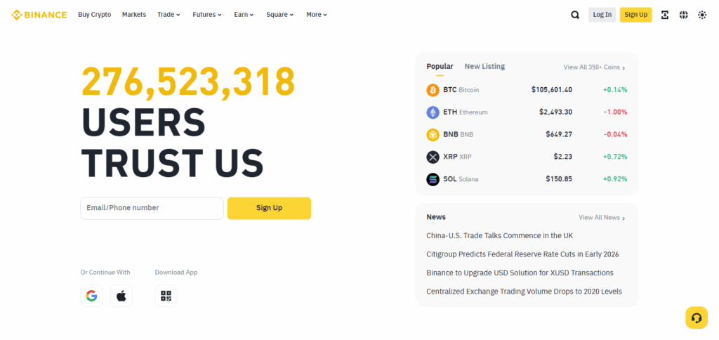 Acquiring SYN Tokens Binance