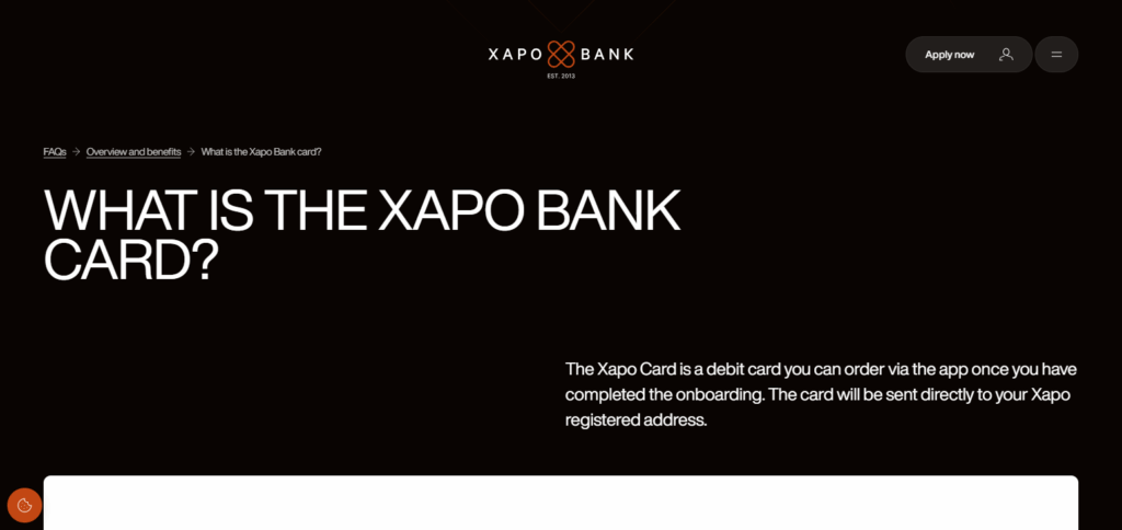 Xapo Bank Card