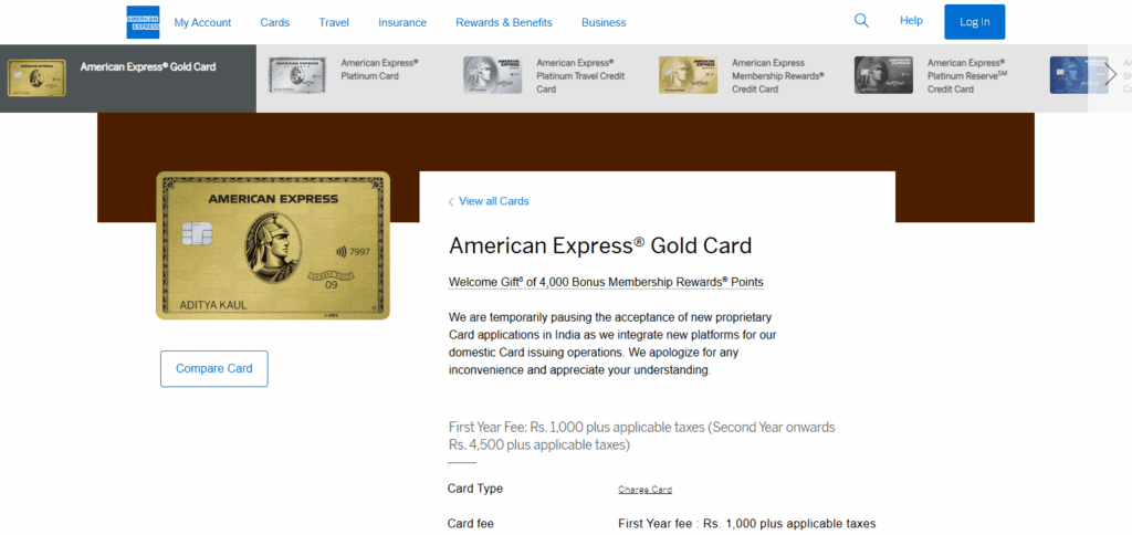 American Express® Gold Card