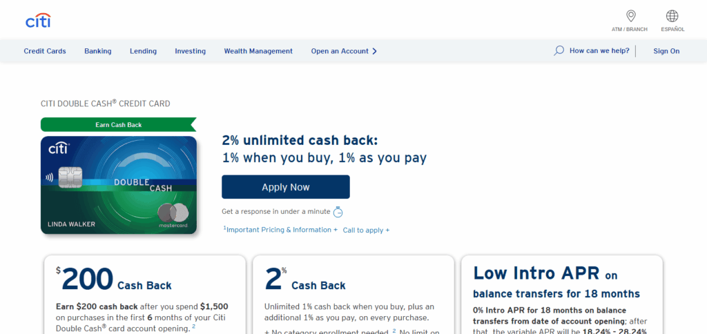 Citi Double Cash® Card