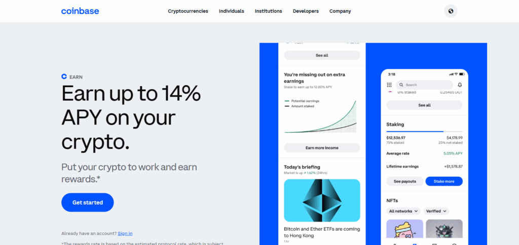 Coinbase Earn