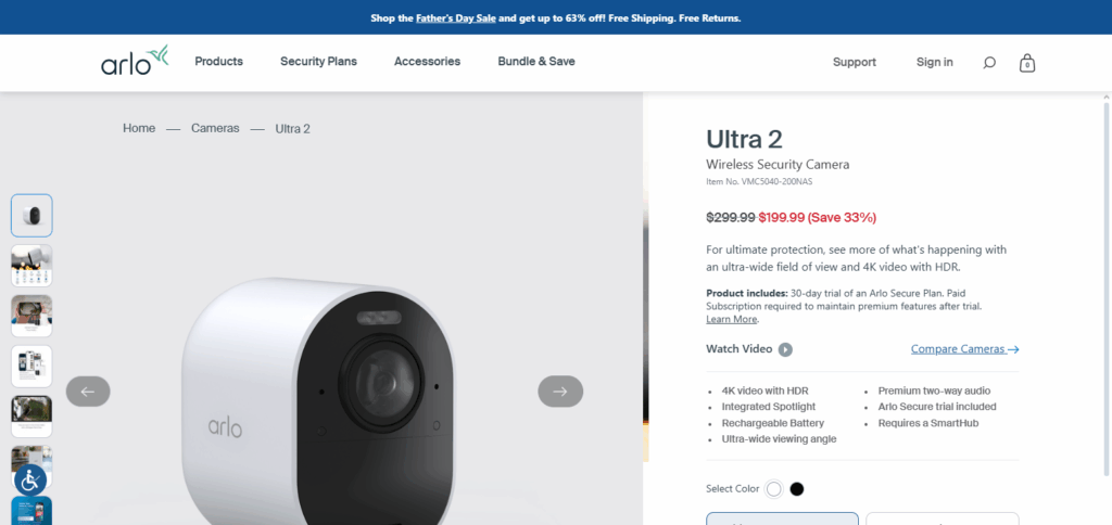 Arlo Ultra 4K Security System