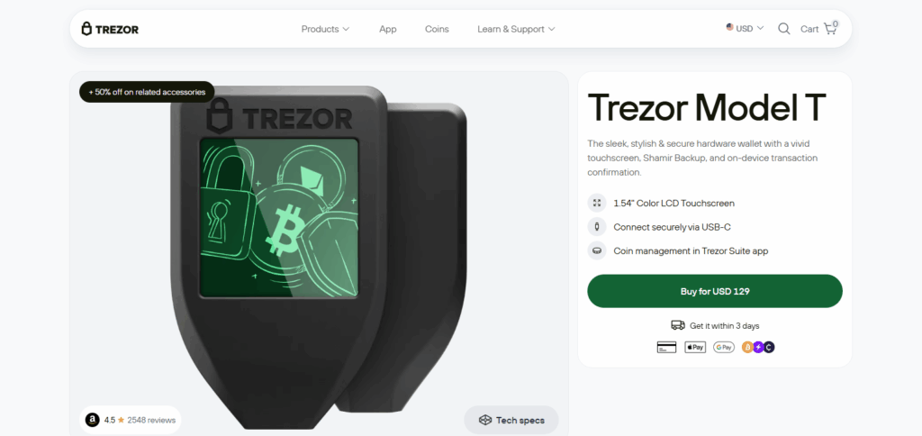 Trezor Model T