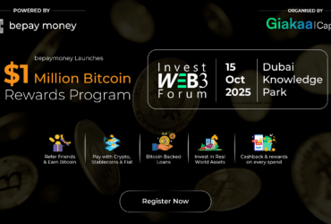 Bepay money to Launch $1 Million Bitcoin Rewards Program at Invest Web3 Forum Dubai 2025