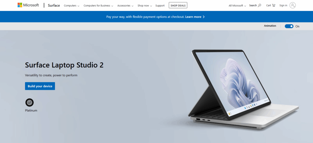 Microsoft Surface Laptop Studio 2