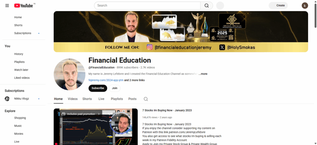 Financial Education (Jeremy)