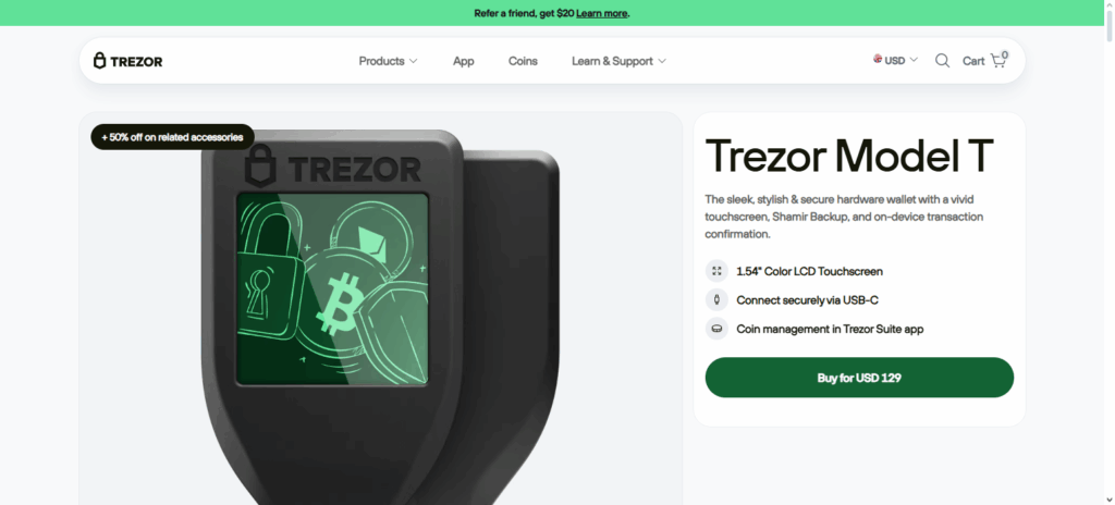 Trezor Model T