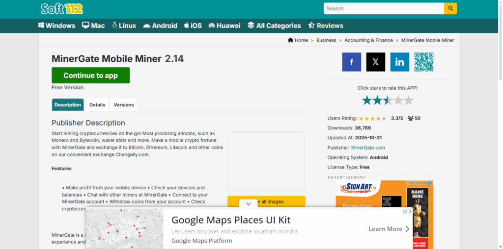 MinerGate Mobile Miner