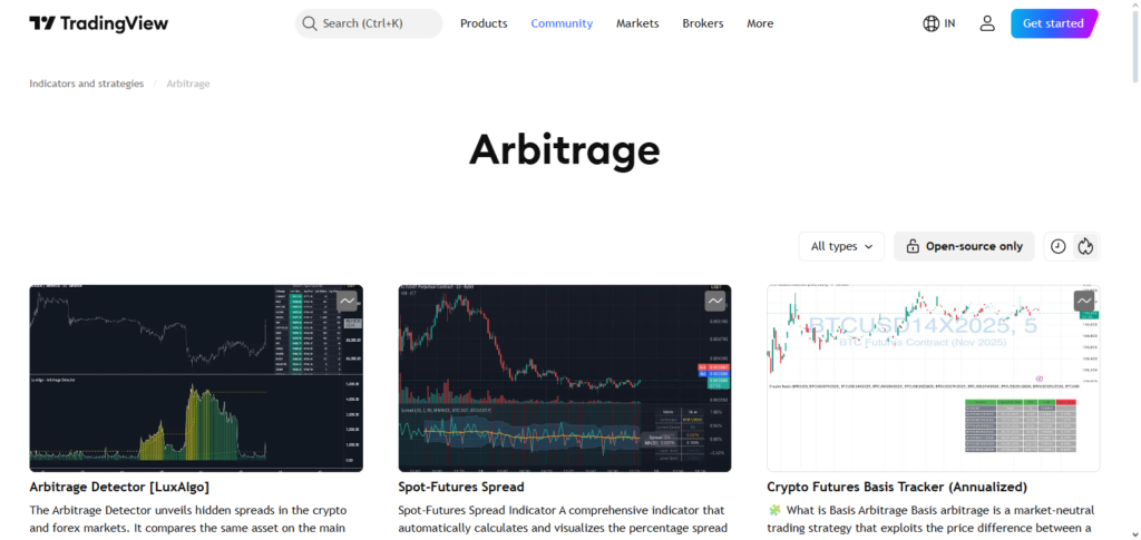 TradingView Arbitrage Alerts