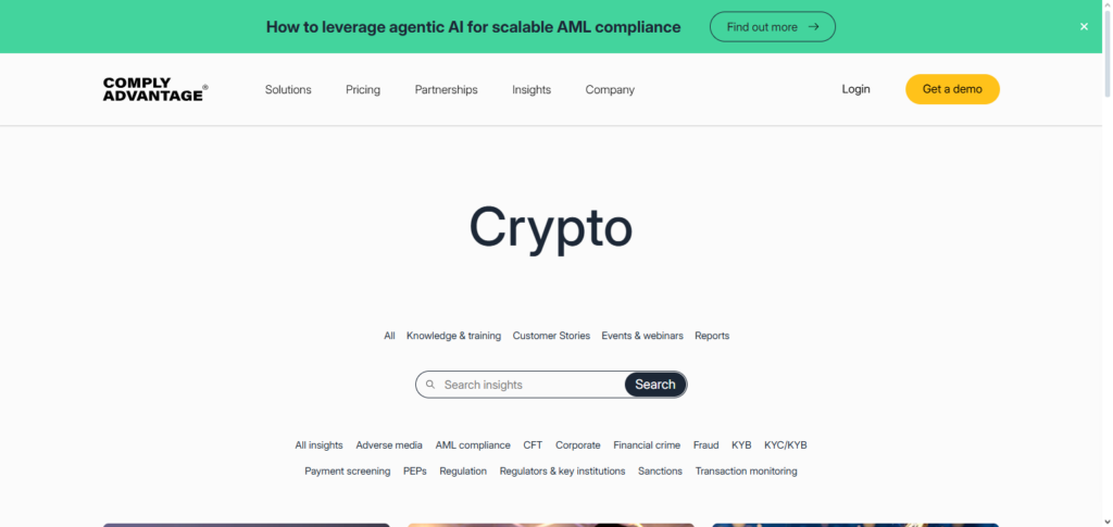 ComplyAdvantage Crypto Suite