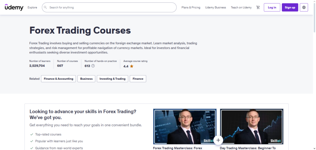 Udemy Forex Trading Courses
