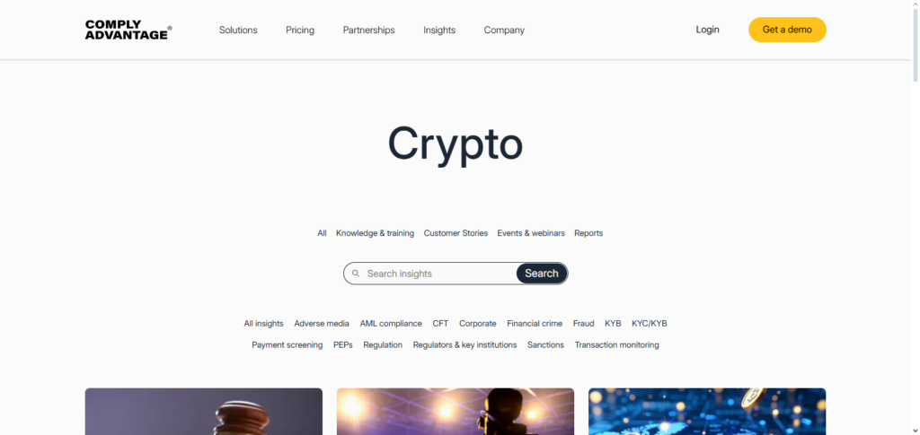 ComplyAdvantage Crypto Suite