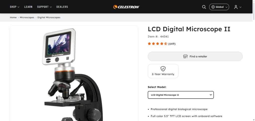 Celestron LCD Digital Microscope II