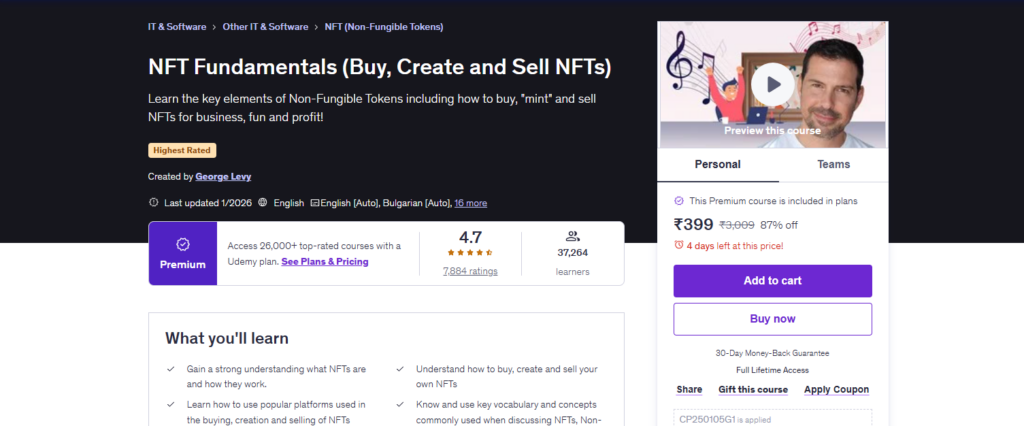 NFT Fundamentals: Buy, Create & Sell NFTs