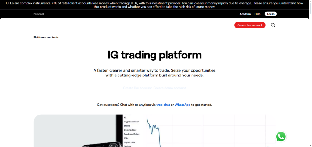 IG Trading Platform