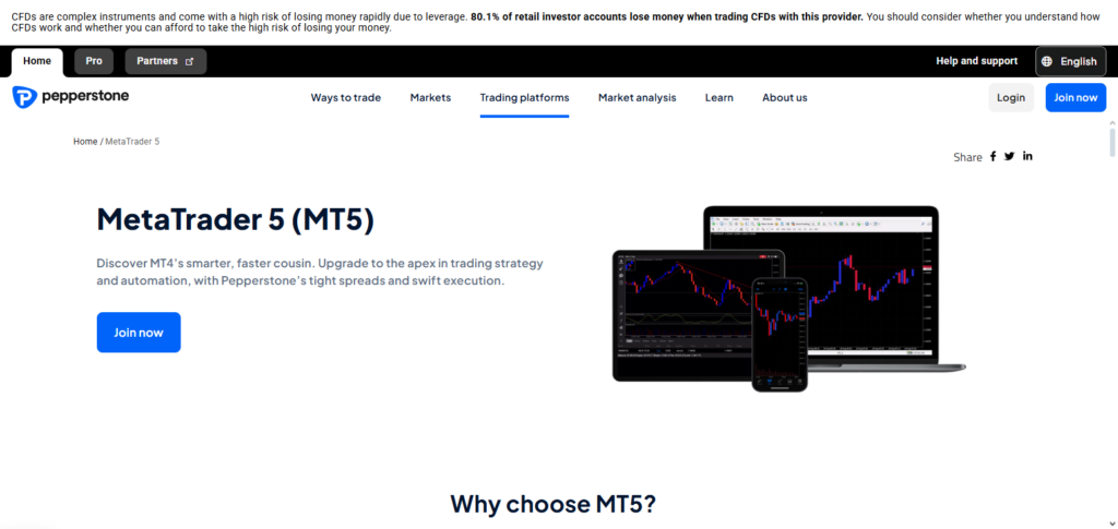  Pepperstone Platform (MT4/MT5/cTrader)