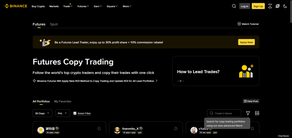 Binance Copy Trading