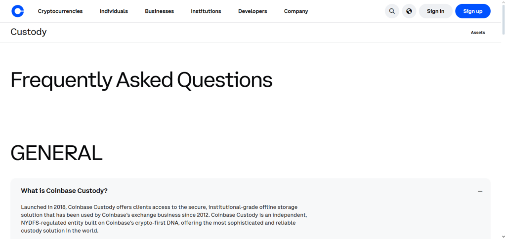 Coinbase Custody
