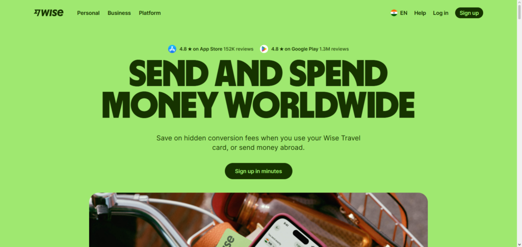 Wise (formerly TransferWise) Debit Card & App