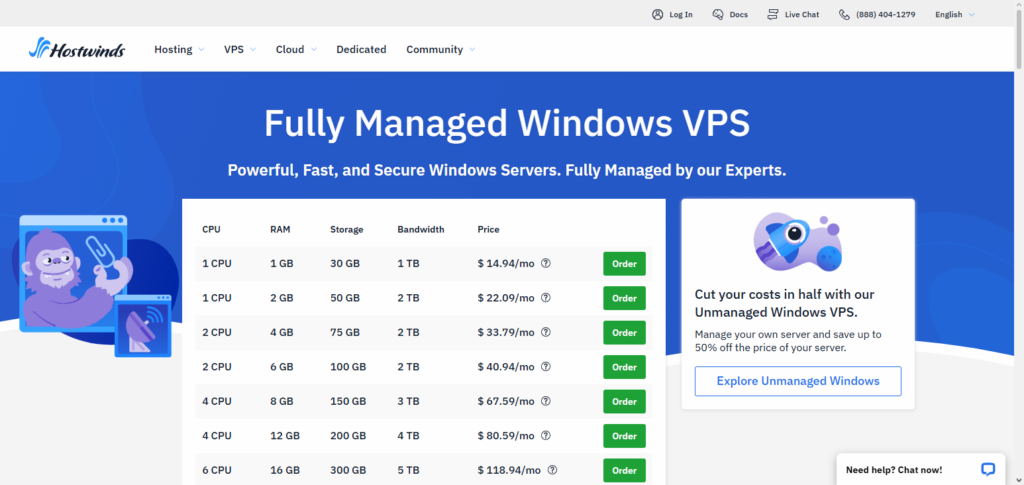 Hostwinds VPS