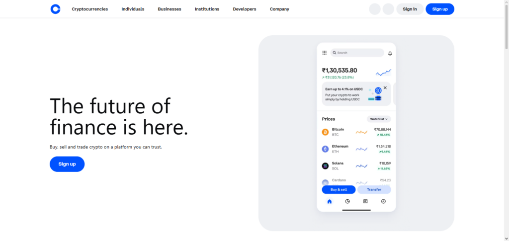 Step 1:access the Receiving Exchange by logging in.