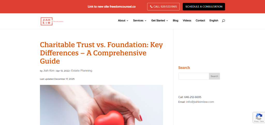Charitable Trusts & Foundations