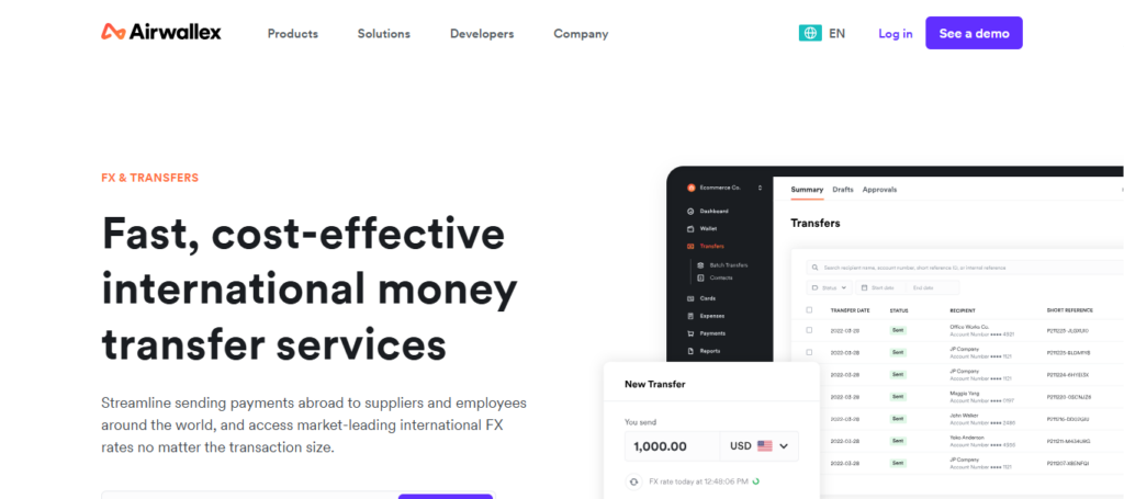  Airwallex Business Remittance