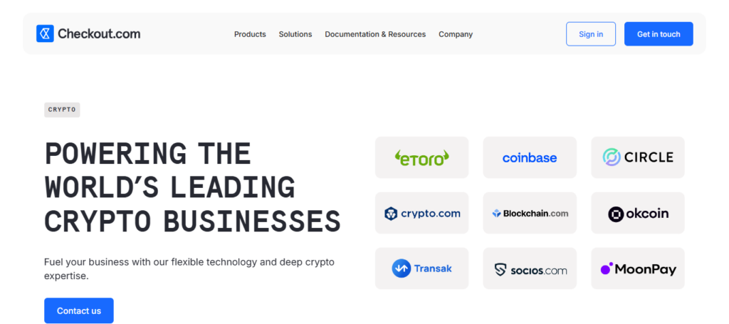 Checkout.com Crypto Gateway