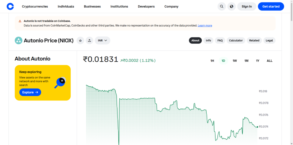 Autonio NIOX Terminal