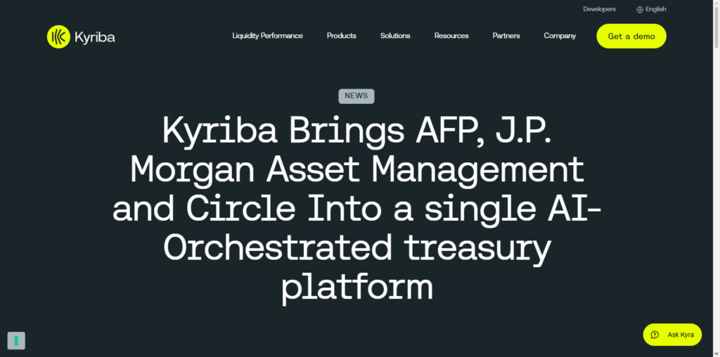 Kyriba AI Treasury (Crypto)