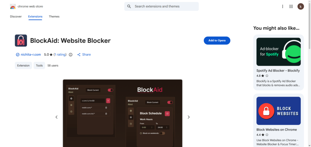 Blockaid Extension