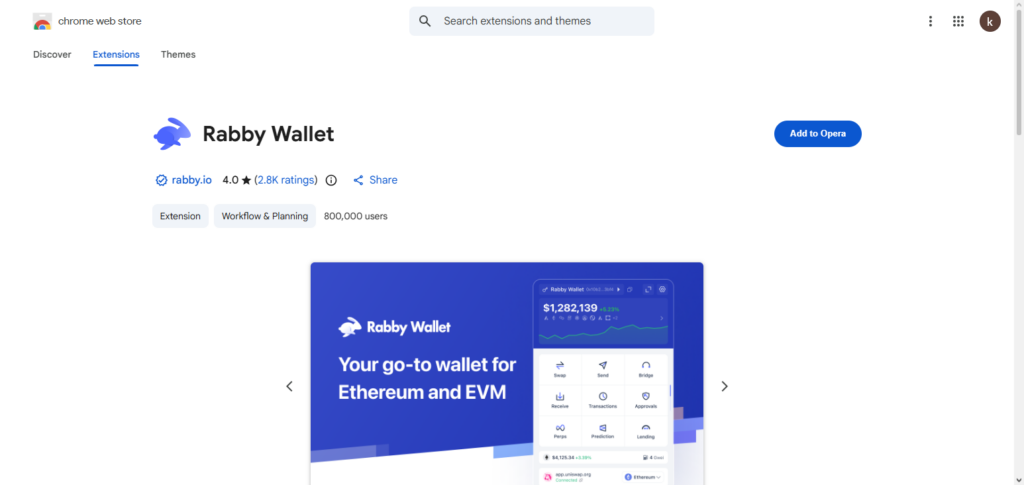 Rabby Wallet Extension