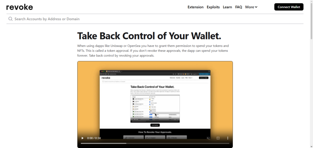 Revoke.cash Extension