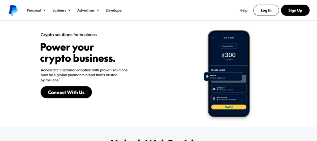 PayPal Crypto On‑Ramp