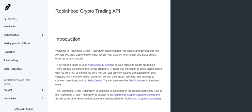 Robinhood Embedded API