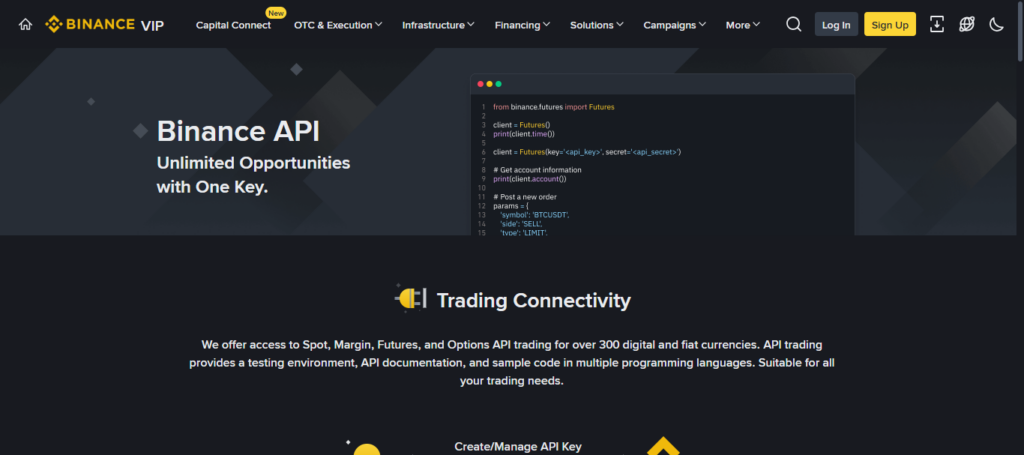Binance API Pro