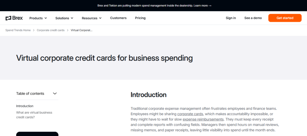 Brex Virtual Card