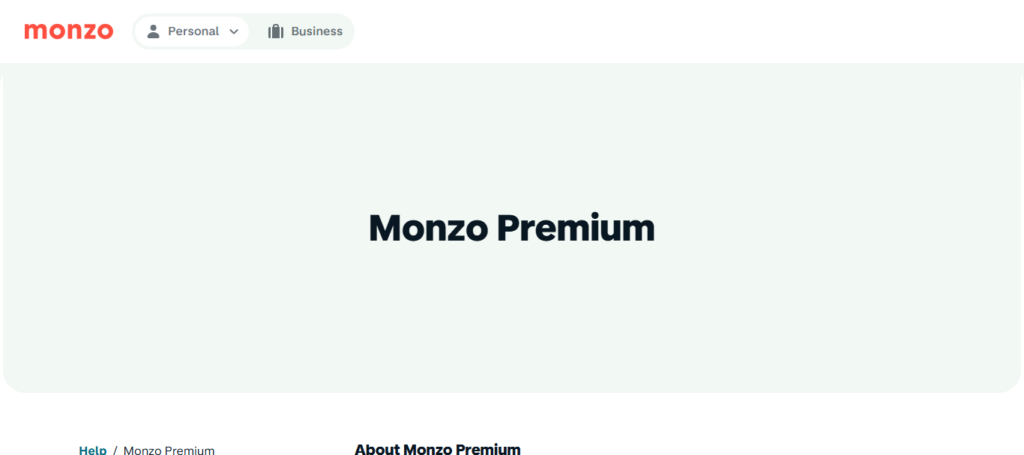Monzo Premium Card