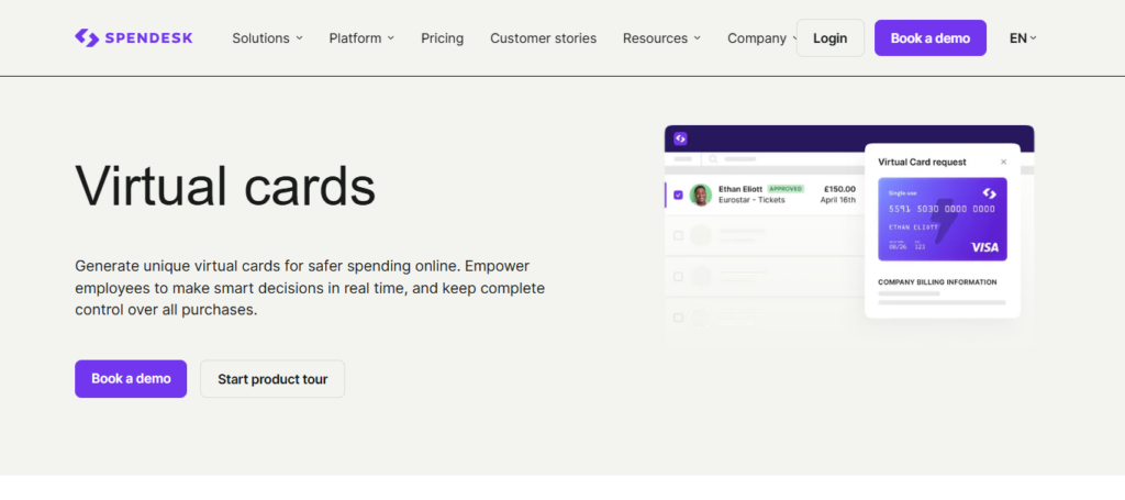 Spendesk Virtual Card